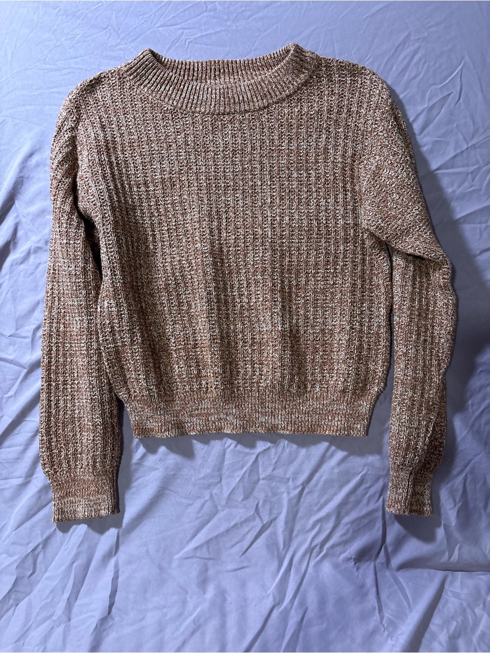 Universal Thread Marled Tan Crewneck Sweater